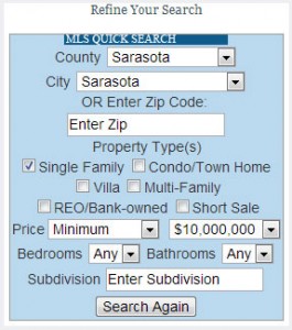 MLS Search Form
